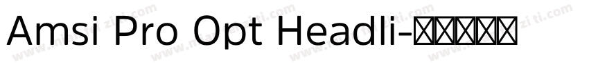 Amsi Pro Opt Headli字体转换